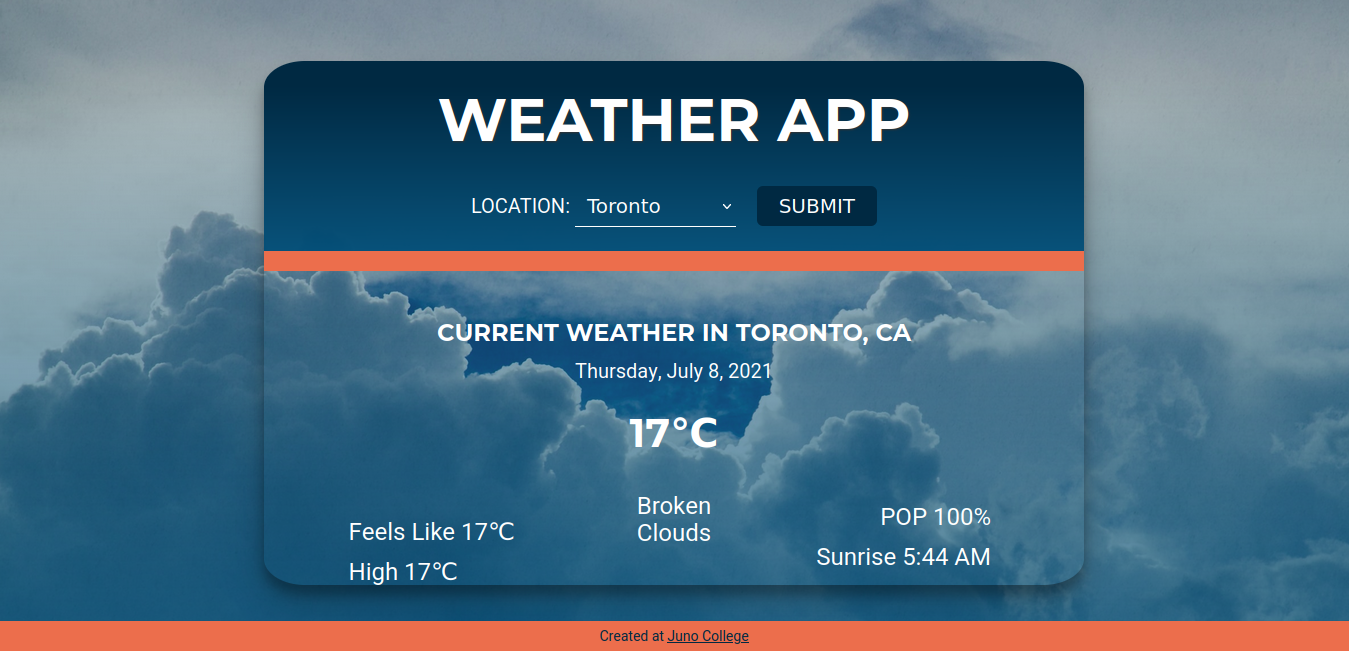 weather app project